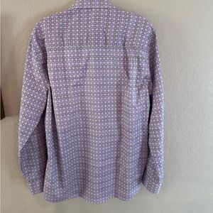 Purple Patterned Fabric with Buttons